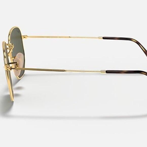 Ray-Ban RB3548N Hexagonal Sunglasses – Arista Gold Frame, G-15 Green Lenses - Picture 2 of 3